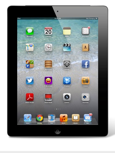 Apple iPad 4 (2012) - 32 GB - 4G (LTE) Cellular / WiFi / Bluetooth - Schwarz / Silber