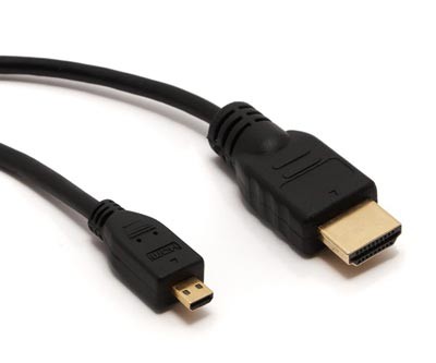 HDMI zu micro HDMI Kabel - Typ A zu D - 2 Meter - Vergoldet