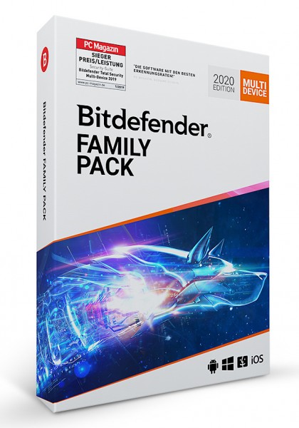 Bitdefender Family Pack 2021 - 15 Geräte / 1 Jahr - ESD