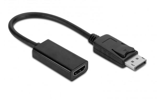 DisplayPort zu HDMI Adapter - Schwarz - 4K Full HD Auflösung