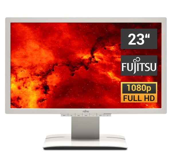 Fujitsu B23T-7 - 23 Zoll TFT Full HD Monitor - inkl. Lautsprecher - Marmorgrau - B-Ware