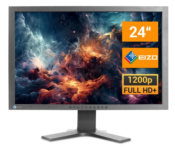 Eizo FlexScan S2401w - 24 Zoll Full HD+ TFT Flachbildschirm Monitor - interne Lautsprecher - schwarz