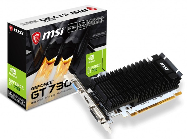 MSI GeForce GT730 2GB DDR3 - Grafikkarte - 1x VGA 1x DVI 1x HDMI