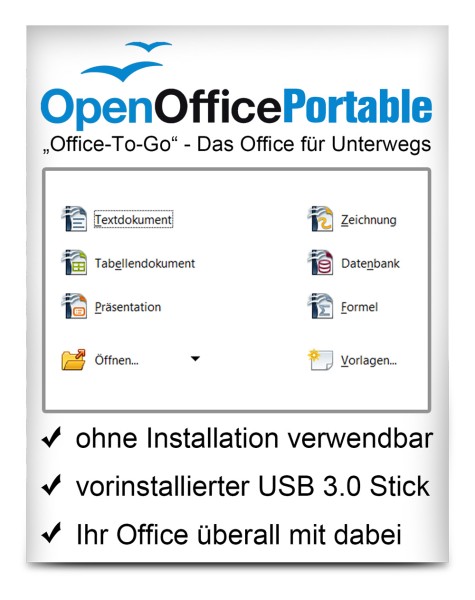 OpenOffice Portable auf 32 GB USB-Stick