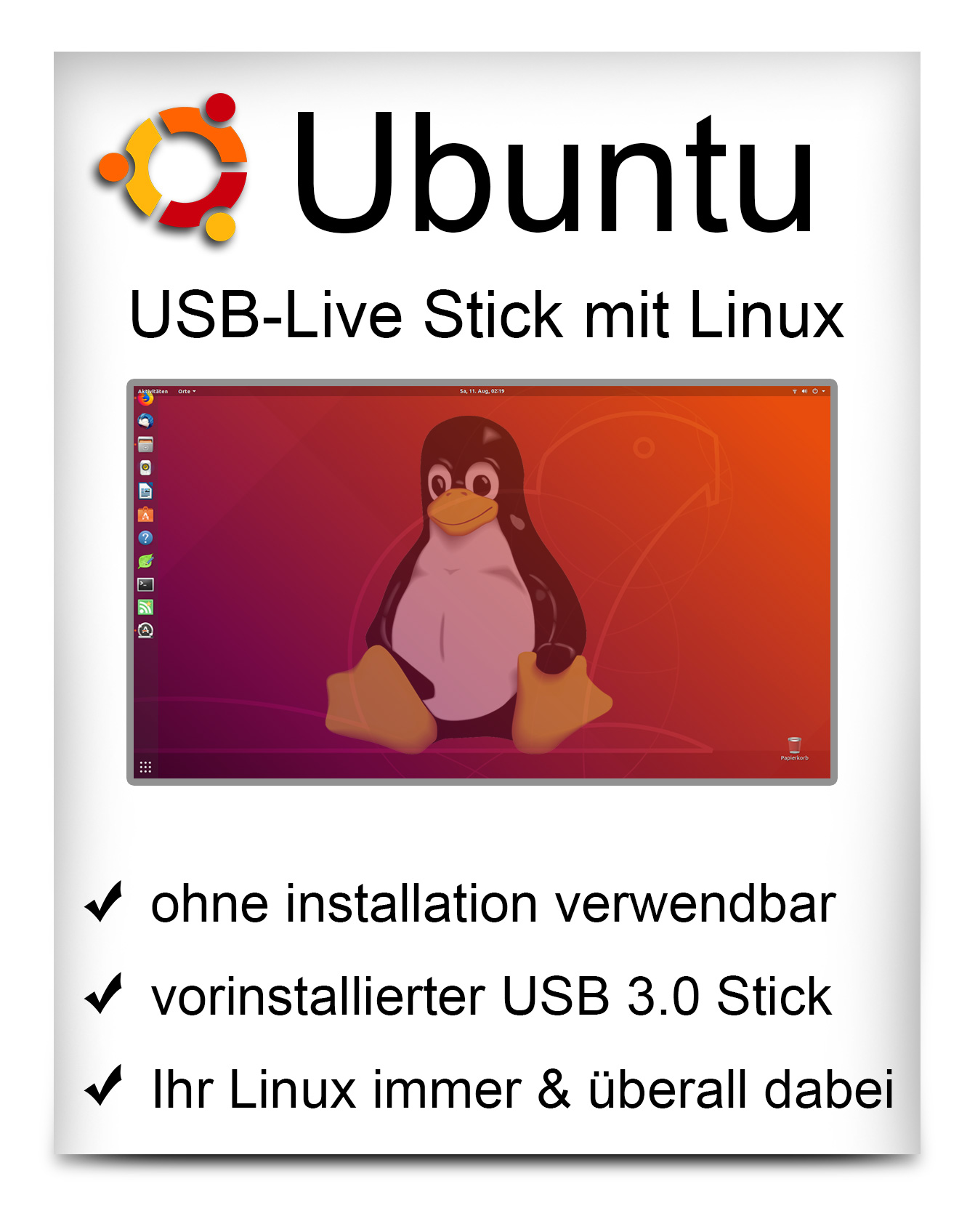 USB-Live Stick: Linux Ubuntu 64 - Günstig kaufen ! | Softwarebilliger.de