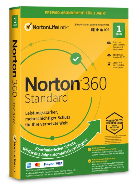 Norton 360 Standard 1 Gerät 1 Jahr 2024 - ESD