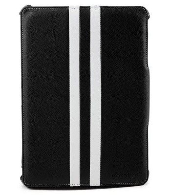 Noratio Smart Cover - Retro Style für Galaxy Tab 3/4 10.1 - schwarz